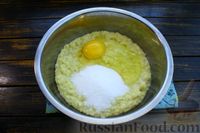 Фото приготовления рецепта: Сладкие оладьи из пшённой каши на молоке - шаг №8