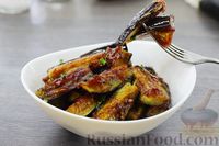 Фото приготовления рецепта: Жареные баклажаны в пикантном соусе - шаг №12