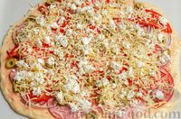 Фото приготовления рецепта: Пицца на бездрожжевом тесте - шаг №14
