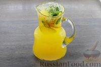 Фото приготовления рецепта: Домашний лимонад из апельсина и лимона - шаг №10
