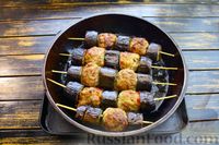 Фото приготовления рецепта: Кебаб с баклажанами (в духовке) - шаг №14