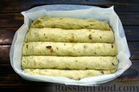 Фото приготовления рецепта: Пампушки с луком, шкварками и чесноком - шаг №15