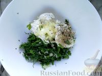 Фото приготовления рецепта: Закуска из помидоров, баклажанов и сливочного сыра - шаг №6