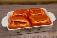 Фото приготовления рецепта: Лодочки из перца с рыбой и грибами (без риса) - шаг №2