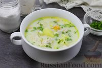Фото приготовления рецепта: Куриный суп со сливками - шаг №12