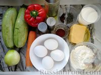 Фото приготовления рецепта: Запеканка из кабачков с болгарским перцем - шаг №1