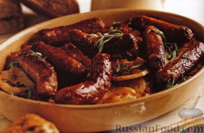 Рецепт Картофель, запеченный с колбасками