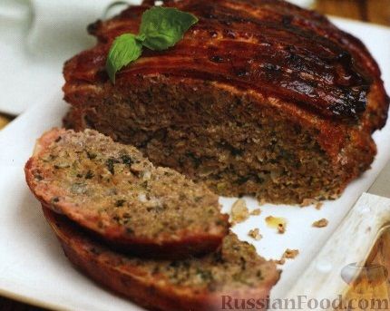 Рецепт Мясной "хлеб" (мясной рулет) из трех видов мяса