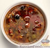 Фото к рецепту: Суп "Мясная солянка" в мультиварке
