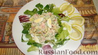Фото к рецепту: Салат из крабовых палочек и авокадо