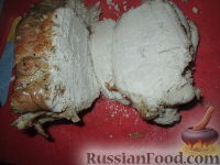 Фото приготовления рецепта: Свинина, тушенная в яблочном соусе - шаг №8
