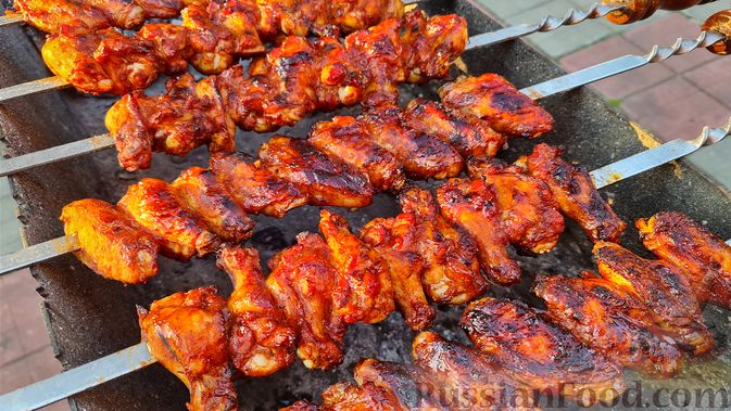 Шашлык из куриного филе на мангале – пошаговый рецепт приготовления с фото