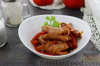 Фото приготовления рецепта: Сосиски с болгарским перцем в соево-томатном соусе - шаг №8