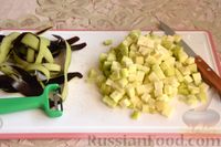 Фото приготовления рецепта: Тосты с баклажанами и шампиньонами - шаг №5