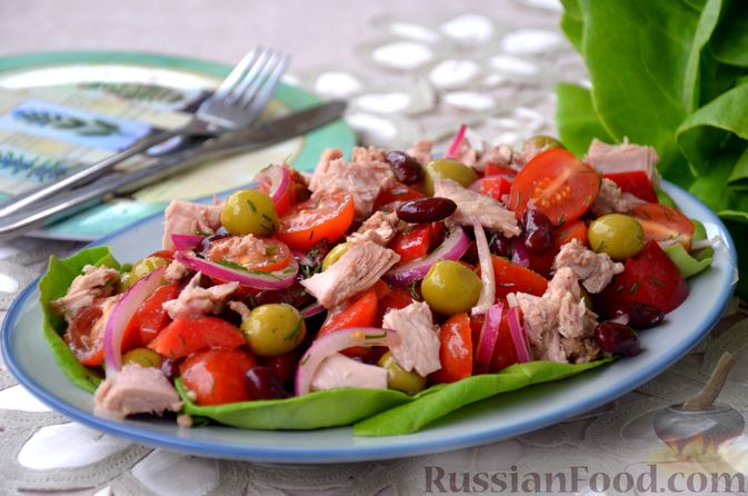 Овощной салат с тунцом: рецепты и полезные свойства