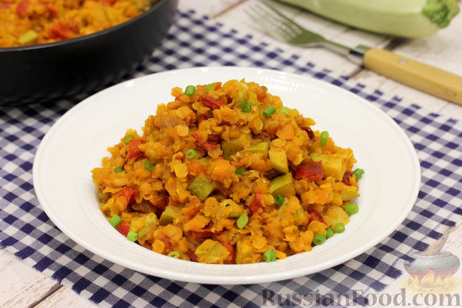 Красная чечевица с овощами - пошаговый рецепт с фото на ЯБпоела