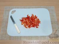 Фото приготовления рецепта: Жареные кольца болгарского перца с начинкой из куриного филе и шампиньонов - шаг №3