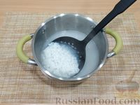 Фото приготовления рецепта: Конвертики из лаваша с рисом, яйцами и консервированной рыбой - шаг №4