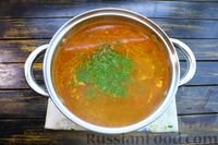 Фото приготовления рецепта: Суп с консервированной фасолью, курицей и овощами - шаг №17