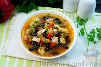 Фото приготовления рецепта: Суп с консервированной фасолью, курицей и овощами - шаг №20