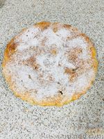 Фото приготовления рецепта: Пирог-манник с тыквой, яблоками и изюмом - шаг №8