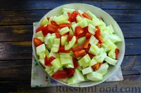 Фото приготовления рецепта: Овощное рагу с кабачками и баклажанами (в духовке) - шаг №7
