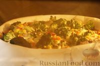 Фото приготовления рецепта: Киш с овощами, грибами и сыром - шаг №14