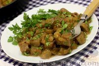 Фото приготовления рецепта: Баклажаны, тушенные с луком, сливками и соевым соусом - шаг №13