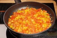 Фото приготовления рецепта: Макароны с овощами в томатном соусе - шаг №8