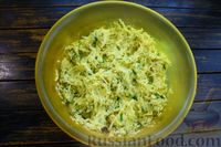 Фото приготовления рецепта: Картофельные драники с сыром, зелёным луком и чесноком (в духовке) - шаг №10