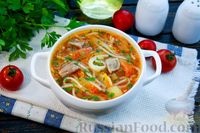 Фото приготовления рецепта: Суп со свиными рёбрышками, вермишелью и овощами - шаг №23