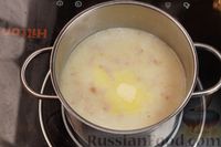 Фото приготовления рецепта: Картофельный суп "Тертюха" с копчёной грудинкой и сливками - шаг №18
