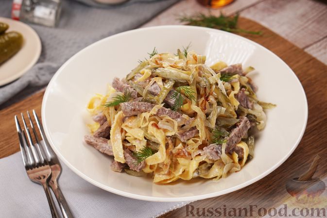 Мясной салат