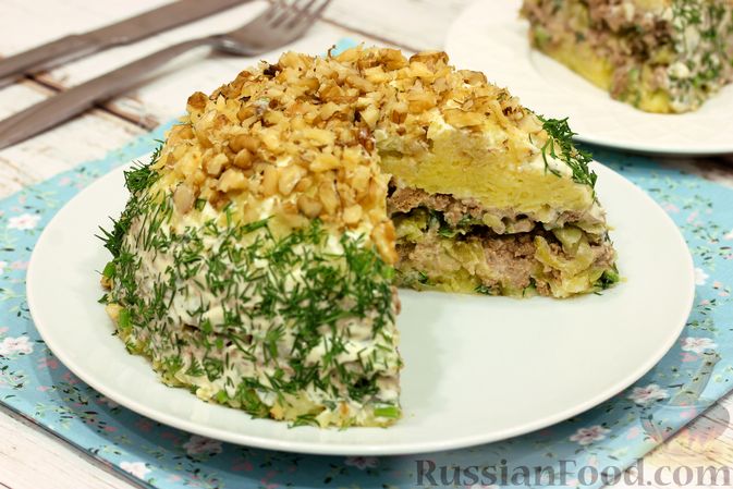 Салат немецкий картофельный с солеными огурцами - пошаговый рецепт с фото на Готовим дома