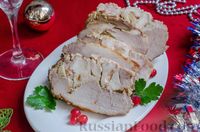 Фото приготовления рецепта: Гармошка из свинины, с куриным филе (в фольге) - шаг №16