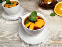 Фото приготовления рецепта: Апельсиновый чай с мятой - шаг №10
