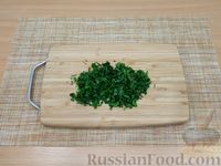 Фото приготовления рецепта: Тосты с сыром и зеленью, в овсяной панировке - шаг №3