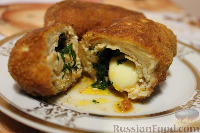Куриные грудки по-киевски: рецепт приготовления
