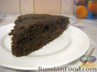 Фото к рецепту: Шоколадный торт (постный)