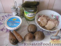 Фото приготовления рецепта: Салат из кальмаров с овощами - шаг №1