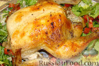 Фото к рецепту: Курица в рукаве