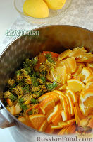 Фото приготовления рецепта: Варенье из одуванчиков с апельсинами и лимонным соком - шаг №5
