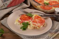 Фото приготовления рецепта: Картофельная запеканка с курицей, помидорами и сыром - шаг №11