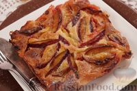 Фото приготовления рецепта: Пирог со сливами, на сметане - шаг №12