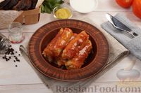 Фото приготовления рецепта: Голубцы с куриным фаршем и картошкой (в духовке) - шаг №15