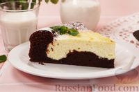 Фото приготовления рецепта: Шоколадный пирог с творожной начинкой - шаг №15