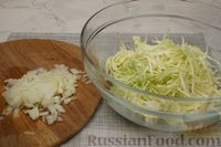 Фото приготовления рецепта: Галета из рубленого теста, с капустой и яйцами - шаг №8