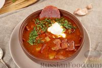 Фото приготовления рецепта: Картофельный суп с жареной колбасой и паприкой - шаг №15