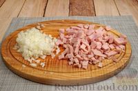 Фото приготовления рецепта: Картофельная запеканка с ветчиной в беконе - шаг №3
