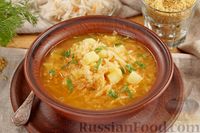 Фото к рецепту: Суп с квашеной капустой, картофелем и булгуром